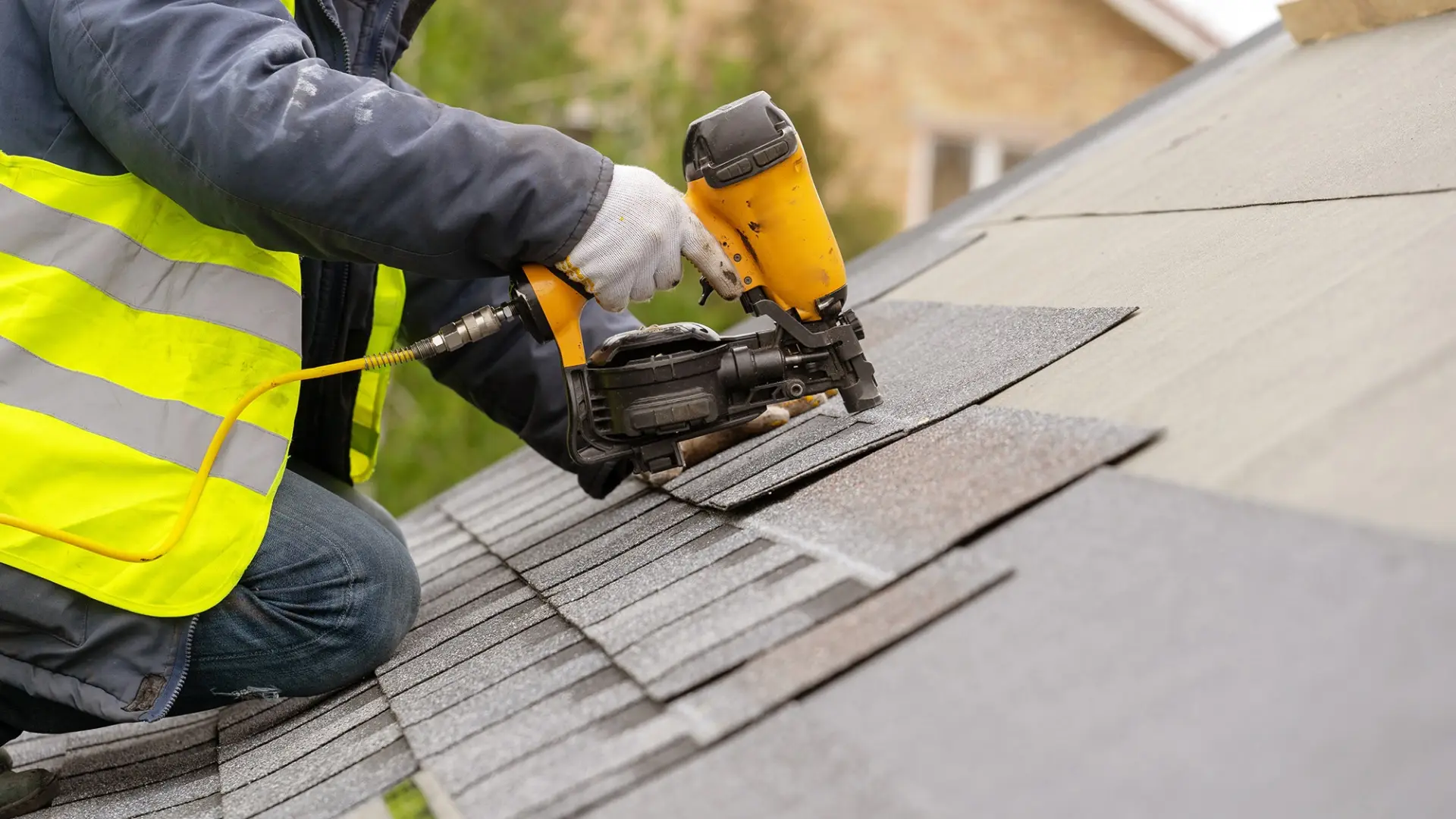 Roof replacement in progress on a Baton Rouge home