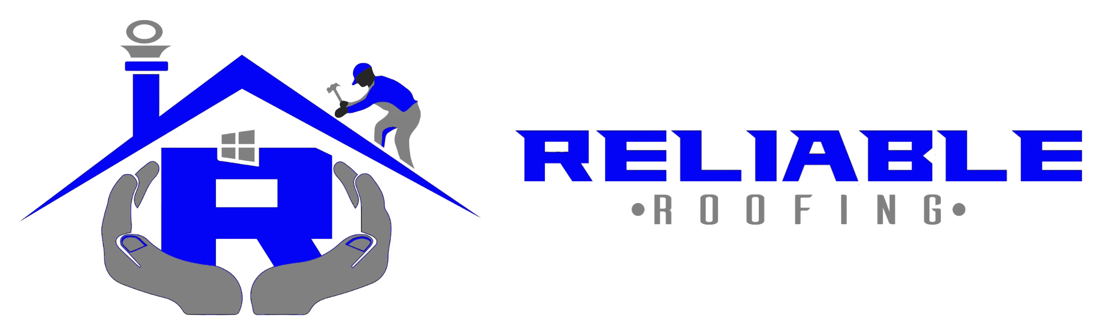 Reliable Roofing logo, horizontal, full color
